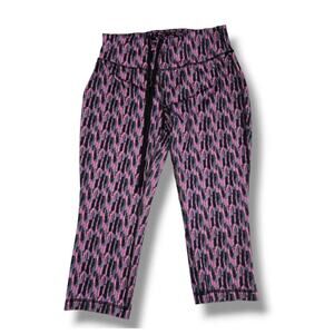 Danskin women's pink gray activewear yoga workout capri leggings xs